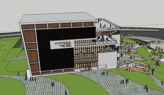 精品現代商業建筑SU模型及高清效果圖全解析